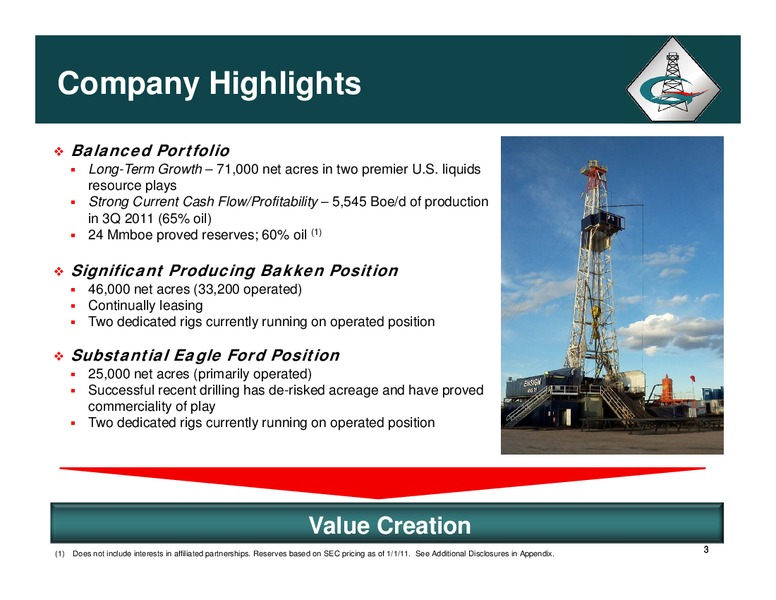 CORPORATE PROFILE – Halcon Resources Corp – slide 2
