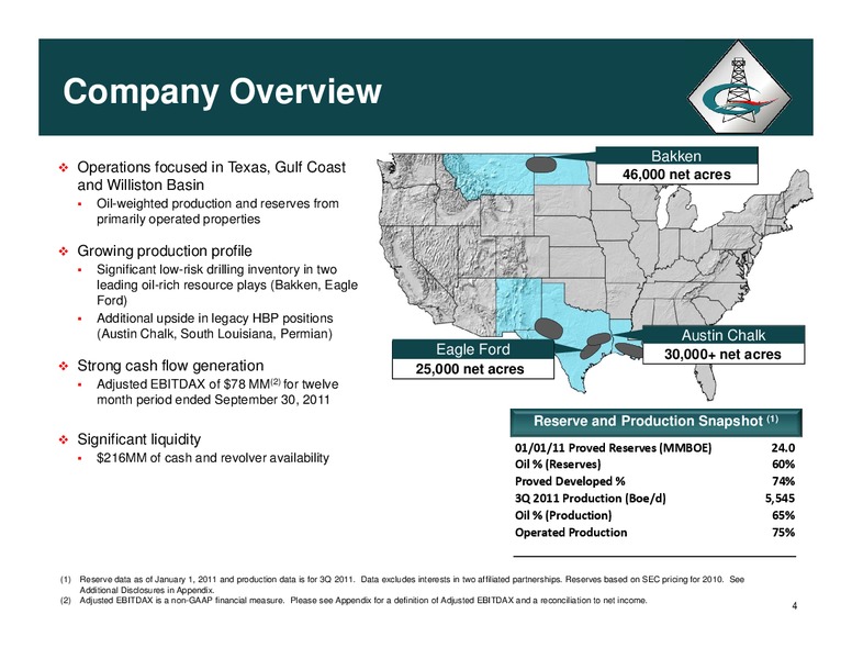 CORPORATE PROFILE – Halcon Resources Corp – slide 3