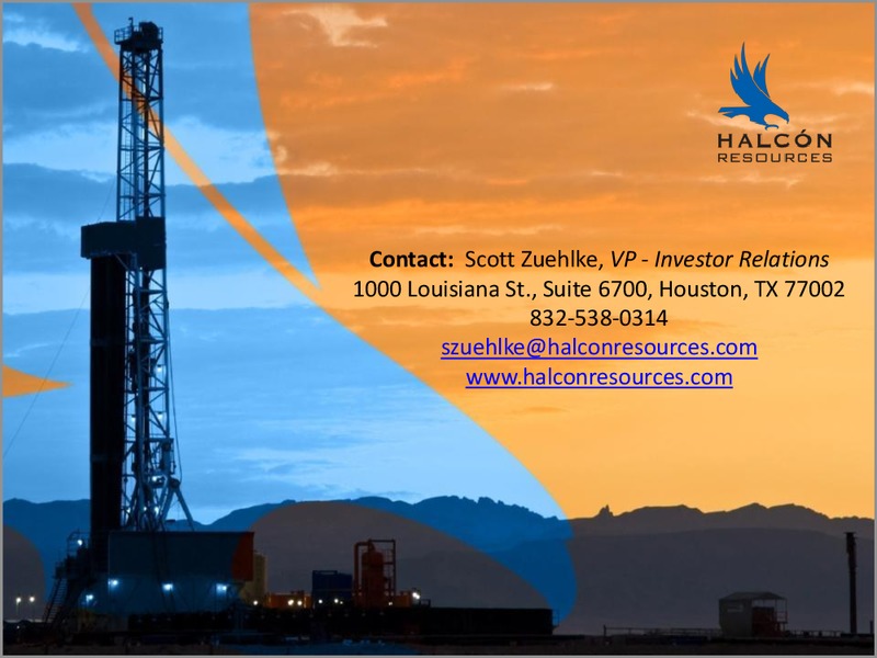 HALCON TO ACQUIRE WILLISTON BASIN ASSETS – Halcon Resources Corp – slide 14