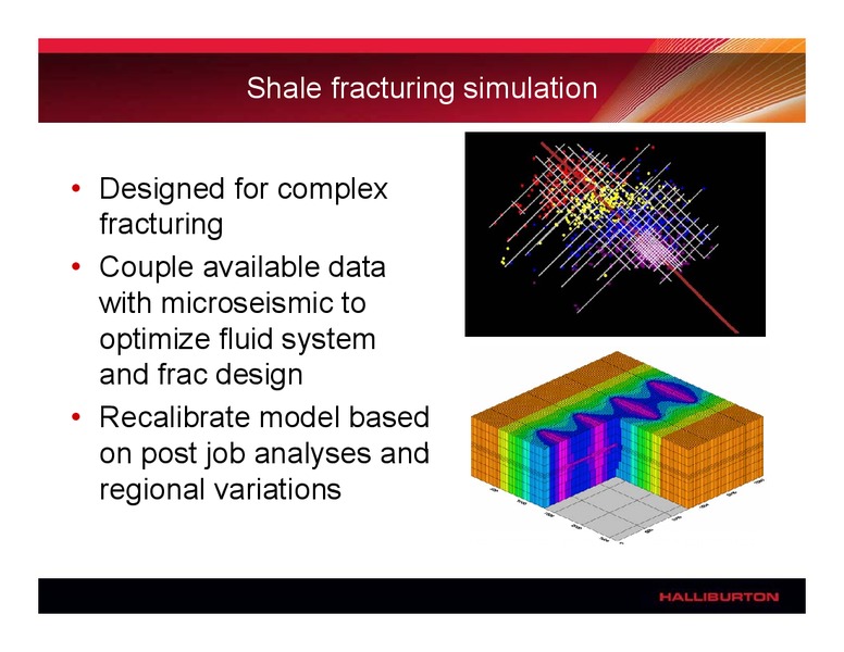 HORIZONTAL FRACTURING IN SHALE PLAYS – Halliburton – slide 10