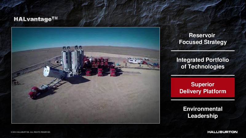 2013 HALLIBURTON – Halliburton – slide 10