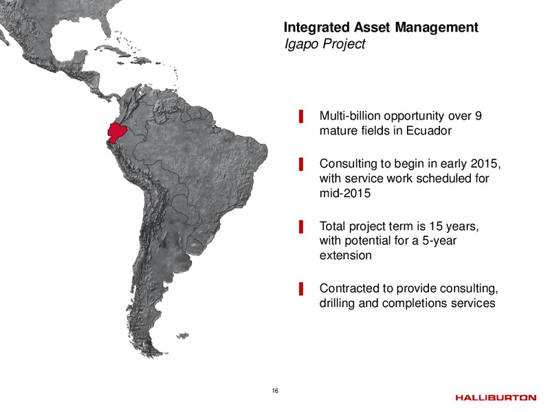 Q4 2014 – Halliburton – slide 15