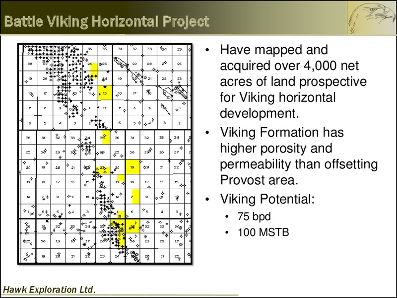 INVESTOR PRESENTATION – Hawk Exploration, Ltd. – slide 18