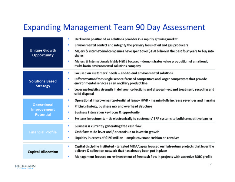 Q2 2012 EARNINGS CALL – Heckmann Corporation – slide 7