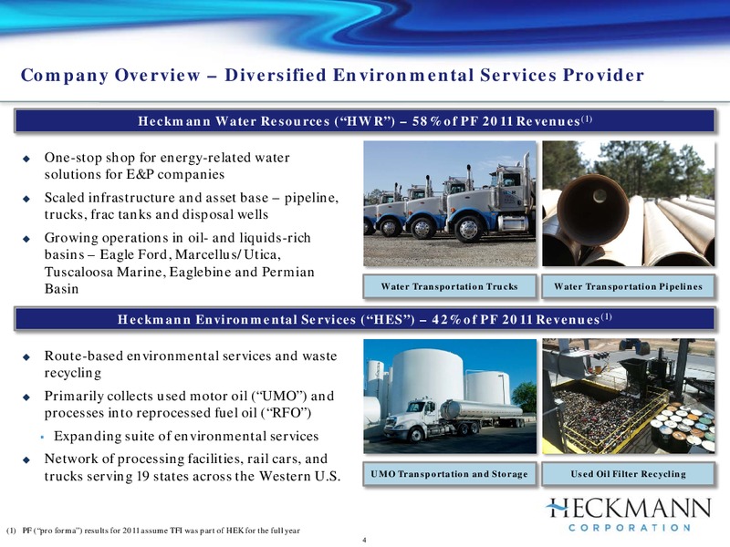 HOULIHAN LOKEYS 7TH ANNUAL GLOBAL INDUSTRIALS CONFERENCE – Heckmann Corporation – slide 3
