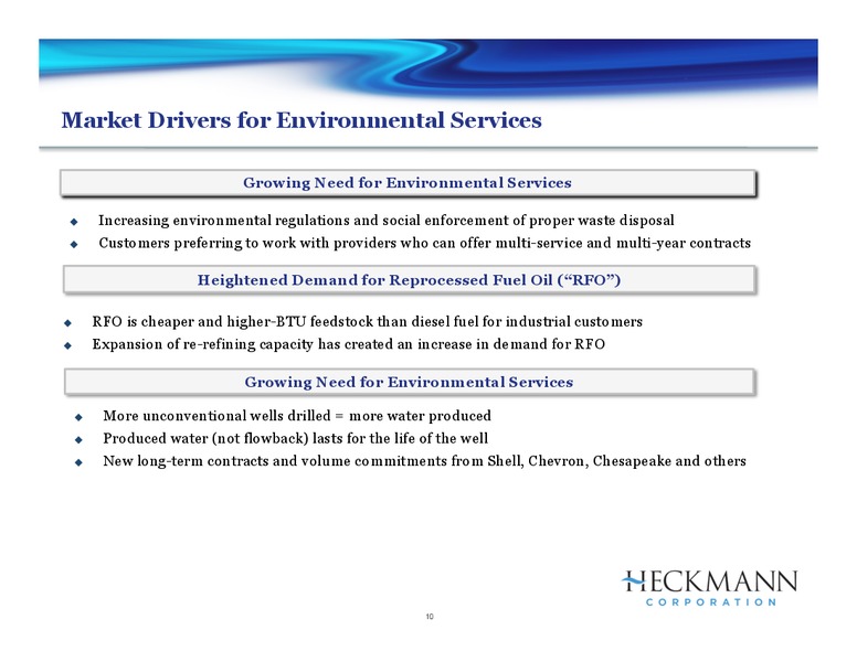 GLOBAL HUNTER SECURITIES 100 ENERGY CONFERENCE – Heckmann Corporation – slide 9