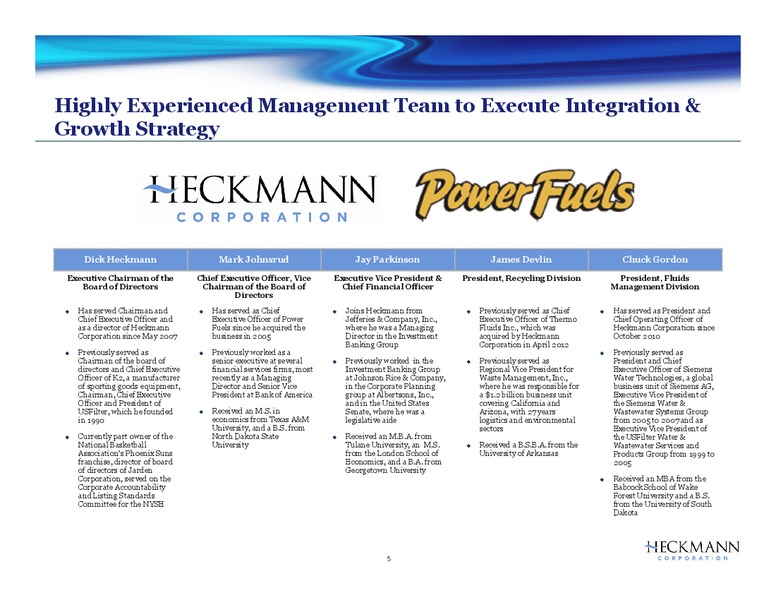 SEPTEMBER 2012 CORPORATE PRESENTATION – Heckmann Corporation – slide 4