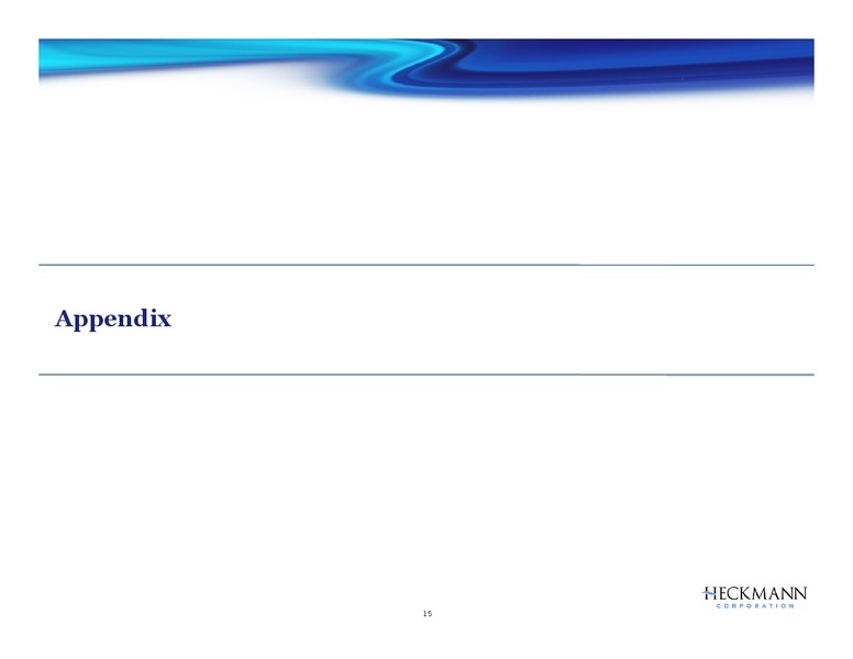 SEPTEMBER 2012 CORPORATE PRESENTATION – Heckmann Corporation – slide 14
