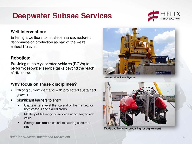 COMPANY UPDATE – Helix Energy Solutions – slide 3