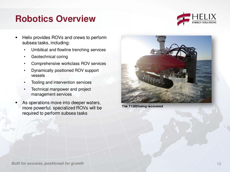 COMPANY UPDATE – Helix Energy Solutions – slide 11