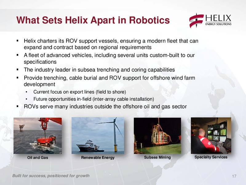 COMPANY UPDATE – Helix Energy Solutions – slide 16