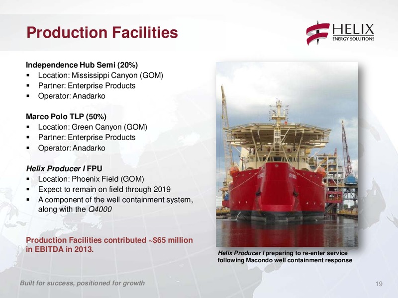 COMPANY UPDATE – Helix Energy Solutions – slide 18