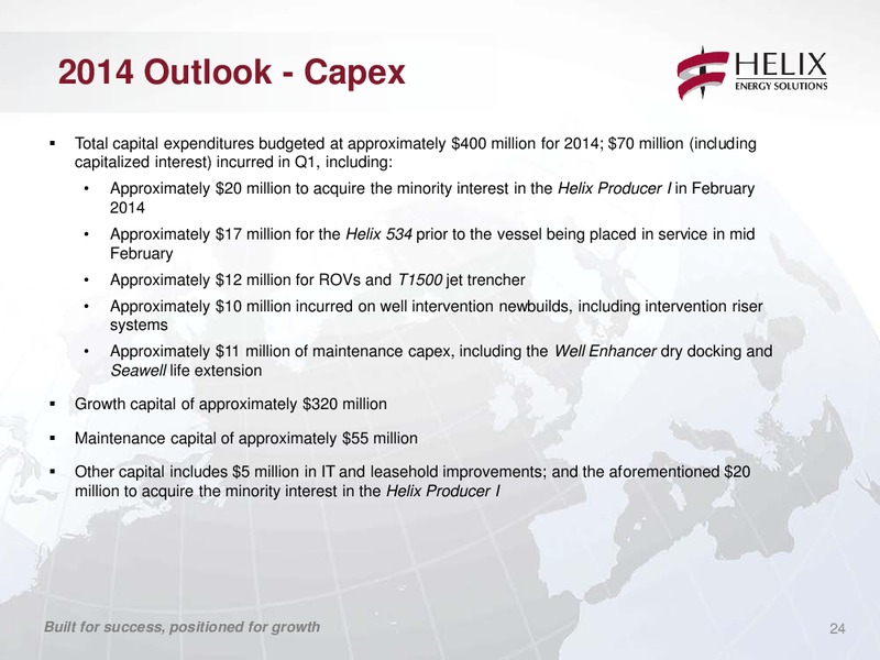 COMPANY UPDATE – Helix Energy Solutions – slide 23