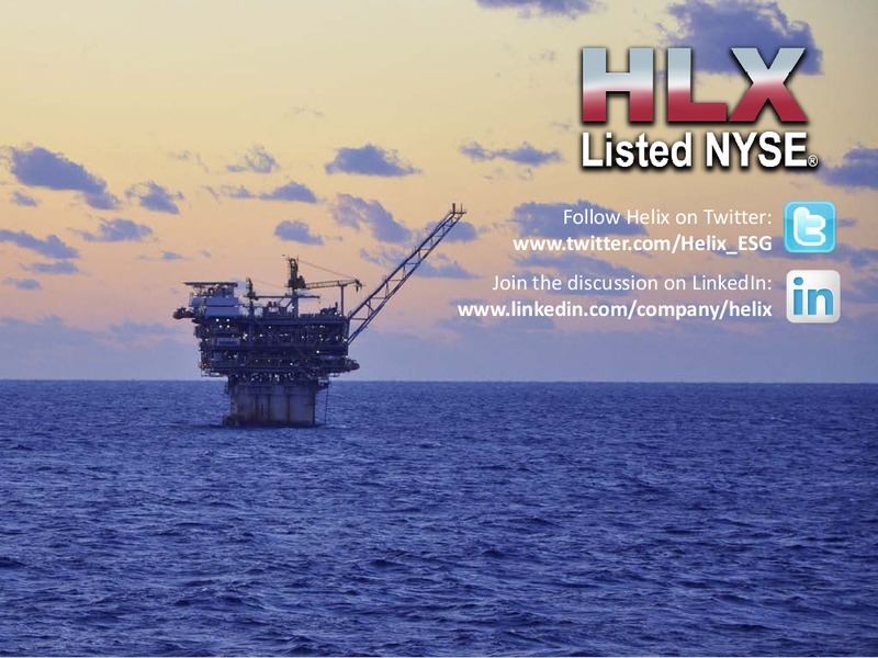 COMPANY UPDATE – Helix Energy Solutions – slide 27