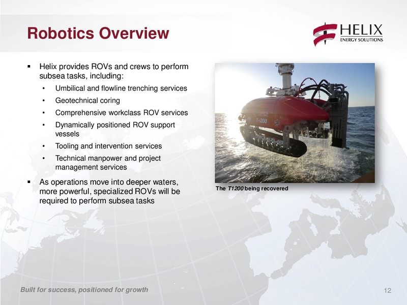 COMPANY UPDATE – Helix Energy Solutions – slide 11