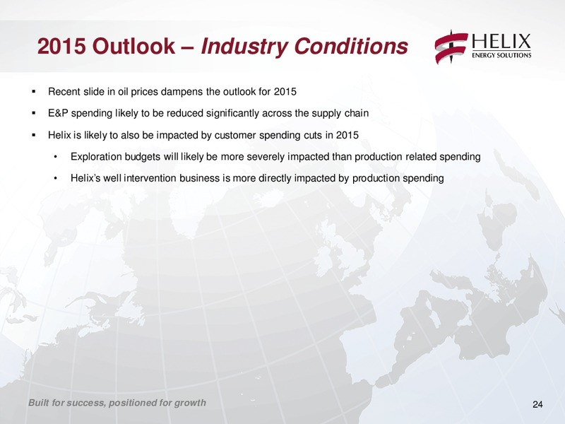 COMPANY UPDATE – Helix Energy Solutions – slide 23