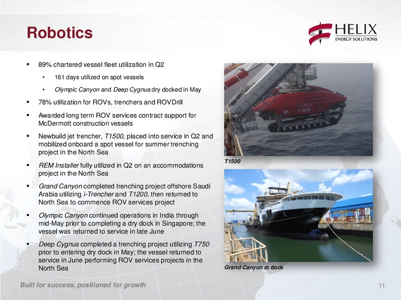 Second Quarter 2014 Conference Call – Helix Energy Solutions – slide 10