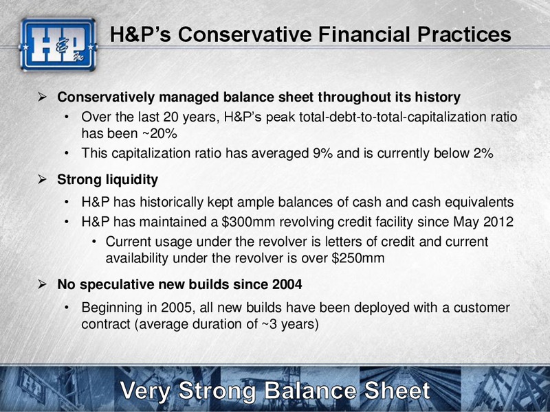 Meetings with Investors – Helmerich & Payne Inc. – slide 8
