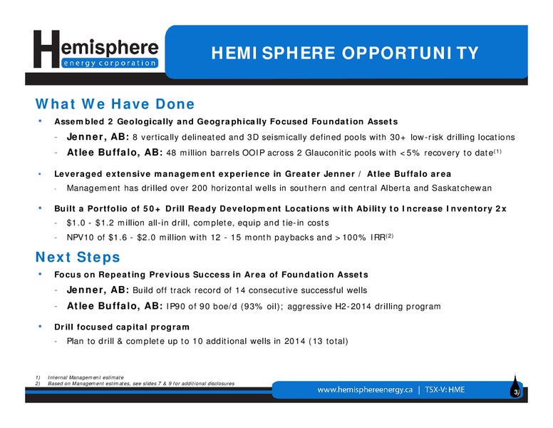 Corporate Presentation – Hemisphere Energy Corp – slide 2