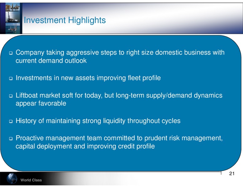 Cowen & Companys 4th Annual Ultimate Energy Conference – Hercules Offshore, Inc. – slide 21