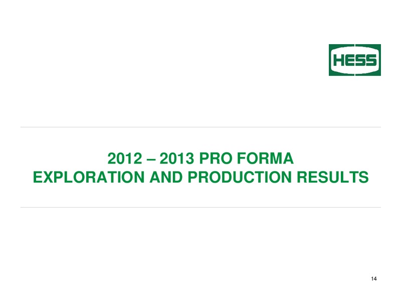 FOURTH QUARTER 2013 – Hess Corp – slide 15