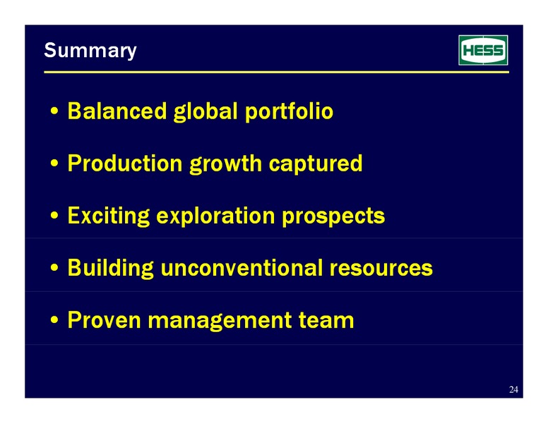 Howard Weil Conference – Hess Corp – slide 24