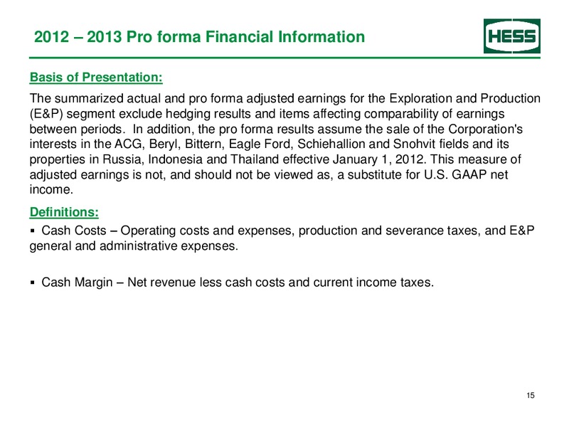 Fourth Quarter 2013 – Hess Corp – slide 16