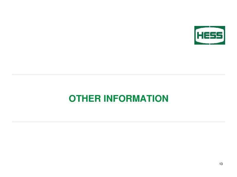 Second Quarter 2014 – Hess Corp – slide 14