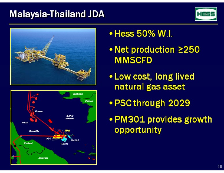Barclay's Capital CEO Energy Power Conference – Hess Corp – slide 10