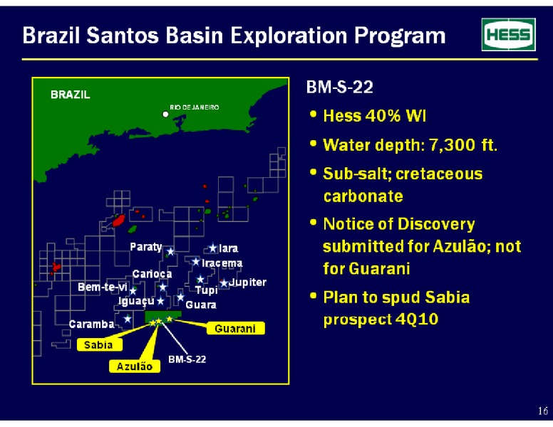 Barclay's Capital CEO Energy Power Conference – Hess Corp – slide 16