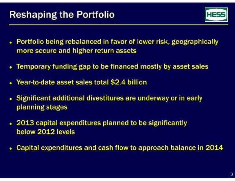 BofA Merrill Lynch's Global Energy Conference – Hess Corp – slide 3