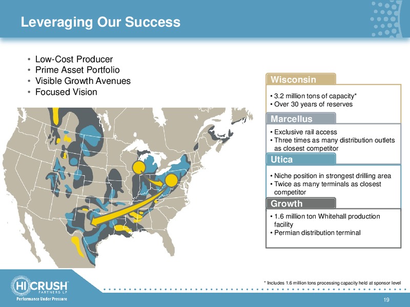 BARCLAYS OILFIELD TOUR – Hi-Crush Partners Lp – slide 18
