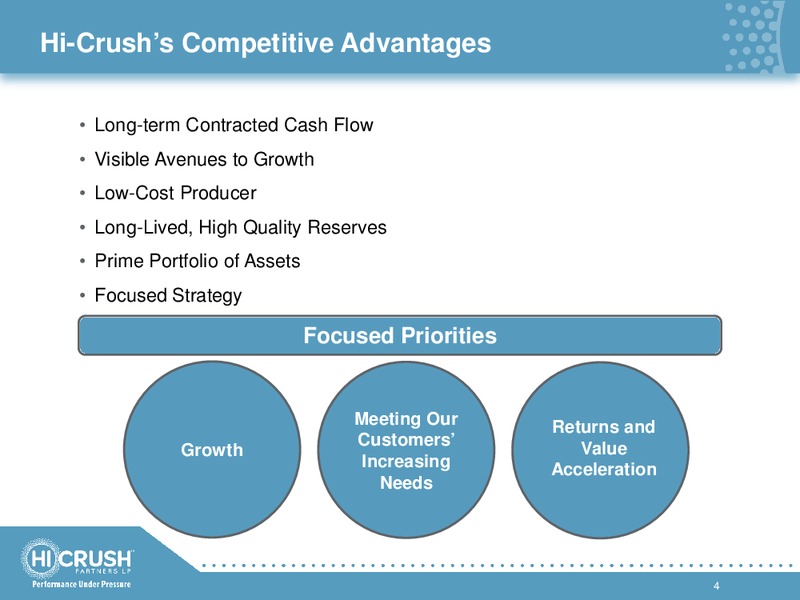 INVESTOR PRESENTATION – Hi-Crush Partners Lp – slide 3