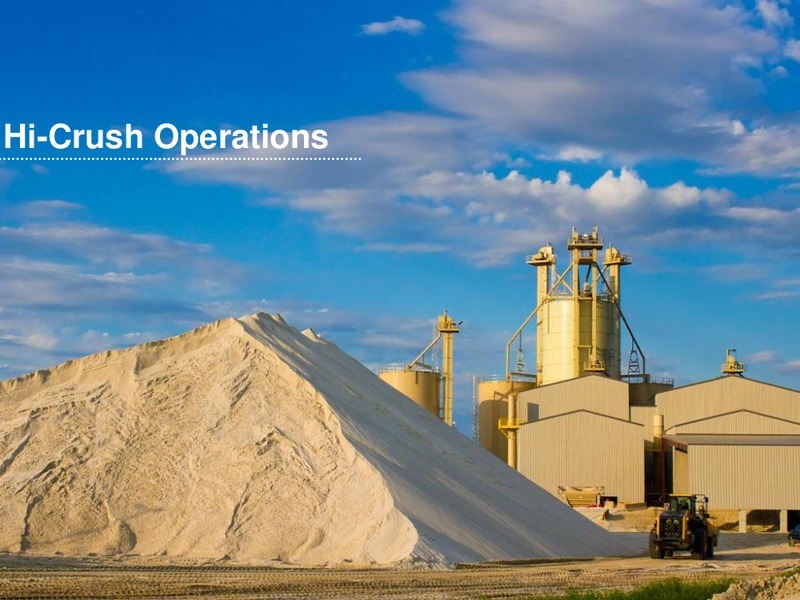 GOLDMAN SACHS GLOBAL ENERGY CONFERENCE – Hi-Crush Partners Lp – slide 19