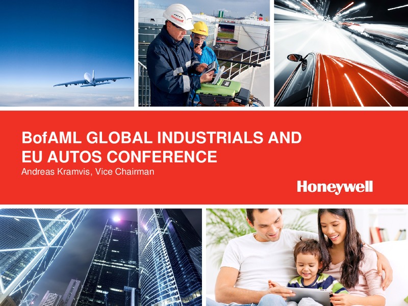 BOFAML GLOBAL INDUSTRIALS AND EU AUTOS CONFERENCE – Honeywell International Inc. – slide 1