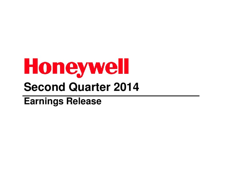 Second Quarter Earnings Release – Honeywell International Inc. – slide 1