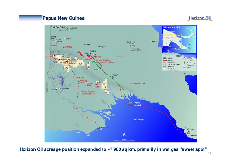 SHAREHOLDER ANALYST CALL – Horizon Oil Ltd. – slide 17