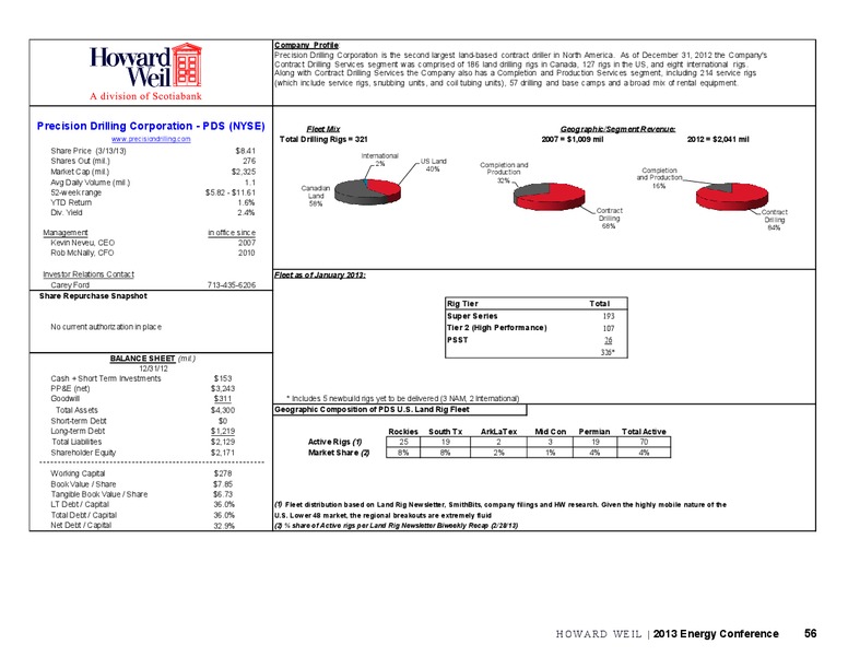 Conference Edition 2013 – Howard Weil Incorporated – slide 56