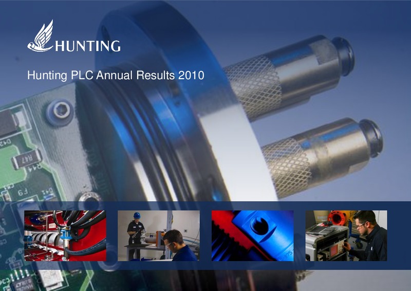 2010 ANNUAL RESULTS – Hunting Plc – slide 1