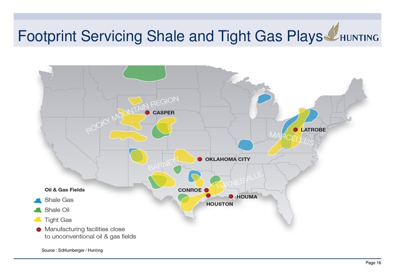 2010 ANNUAL RESULTS – Hunting Plc – slide 16