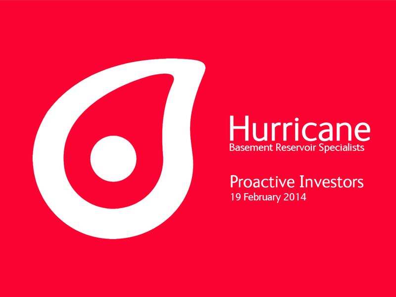 PROACTIVE INVESTORS – Hurricane Energy – slide 1