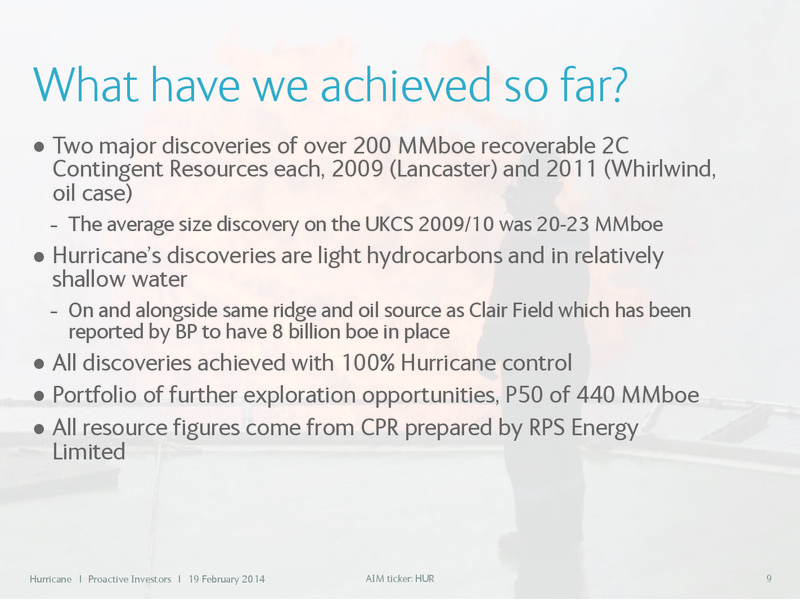 PROACTIVE INVESTORS – Hurricane Energy – slide 9