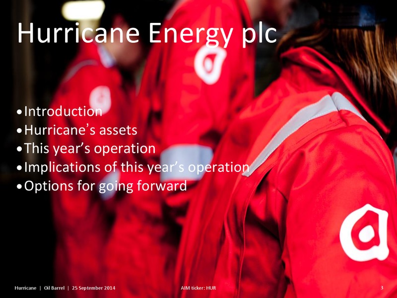 OIL BARREL – Hurricane Energy – slide 2