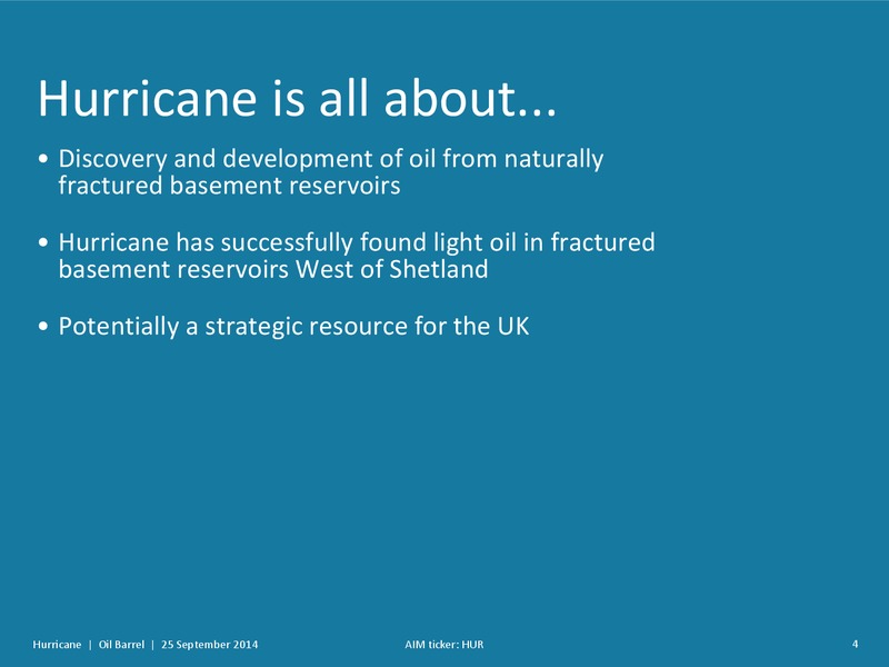 OIL BARREL – Hurricane Energy – slide 3