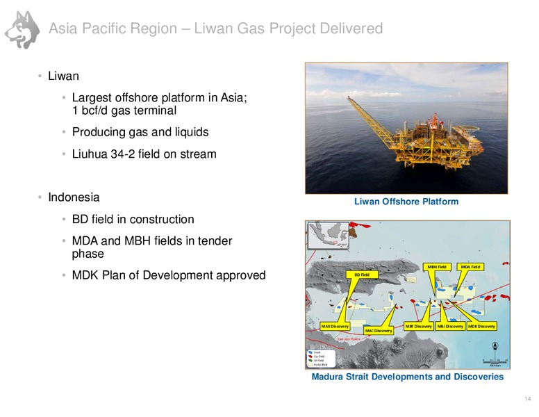 CORPORATE PRESENTATION – Husky Energy Inc. – slide 14