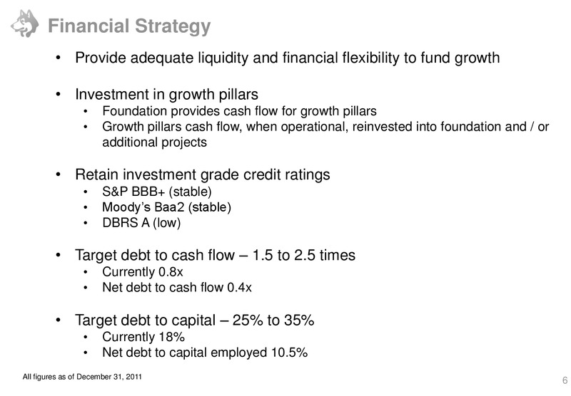BARCLAYS CAPITAL INVESTMENT GRADE ENERGY AND PIPELINE CONFERENCE – Husky Energy Inc. – slide 6