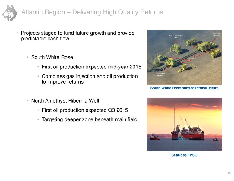 MARCH 2015 CORPORATE PRESENTATION – Husky Energy Inc. – slide 16