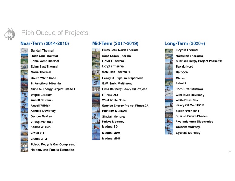 JUNE 2014 INVESTOR DAY – Husky Energy Inc. – slide 7
