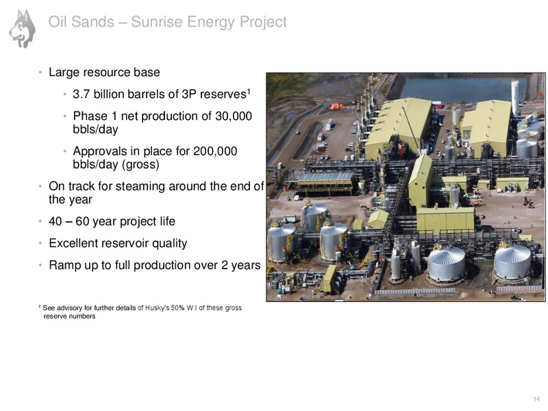 Corporate Presentation – Husky Energy Inc. – slide 14