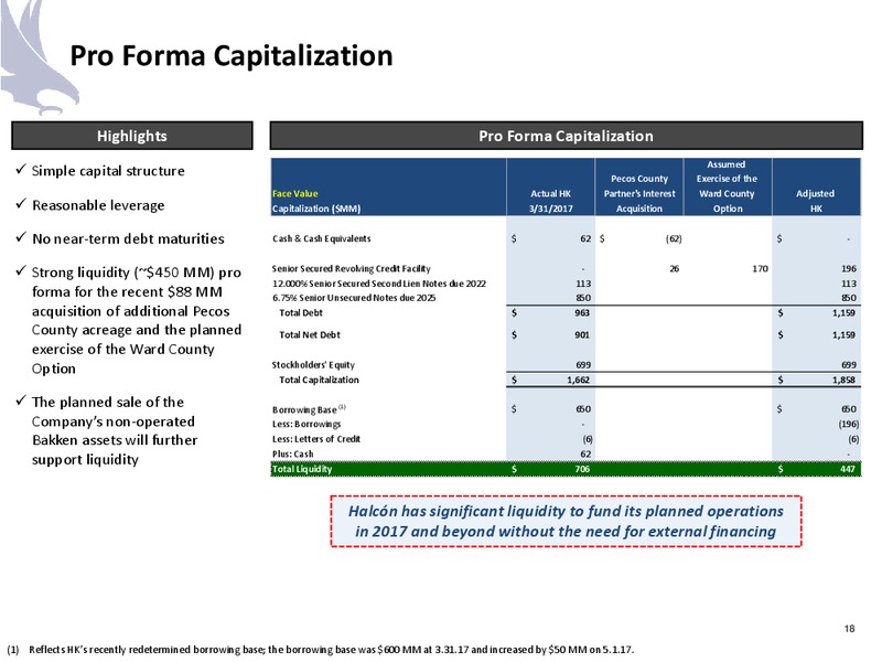 June 2017 Company Presentation – Halcon Resources Corp – slide 16